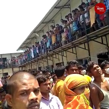 Denied permission to go home, migrant workers in Chennai stage protests