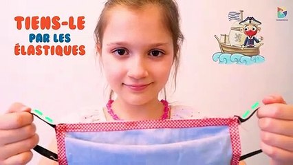 Ville de Dunkerque - tutoriel pour les enfants : comment bien mettre un masque en tissu ?