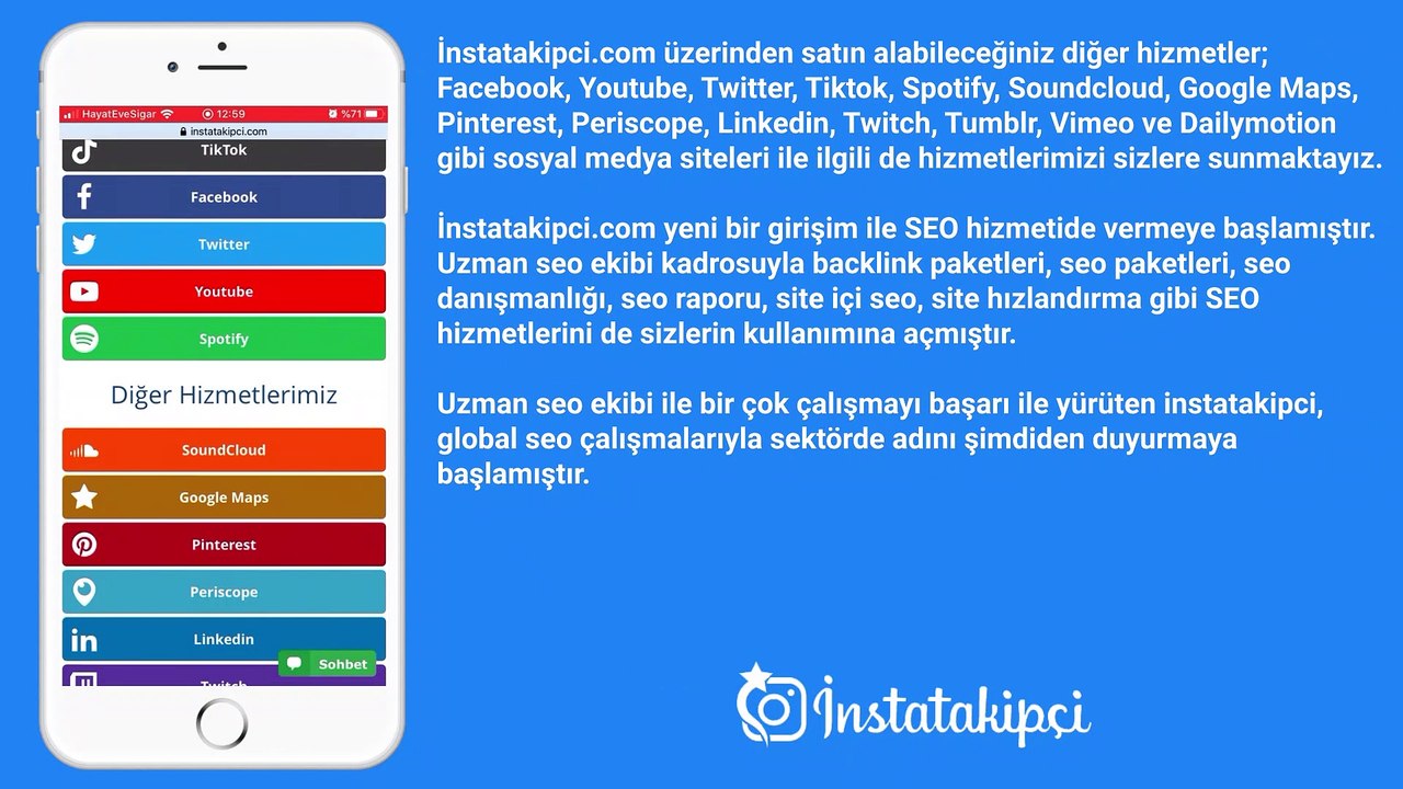 Instatakipci.com Web Sitesi Tanıtımı