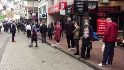 Zonguldak'ta kısıtlama sonrası caddelerde yoğunluk