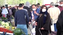 Konya'da, 4 günlük yasak sonrası pazarlarda hareketlilik yaşandı