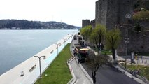 İstanbul'da sokağa çıkma kısıtlamasında yol ve meydanların bakım ve onarımı yapıldı