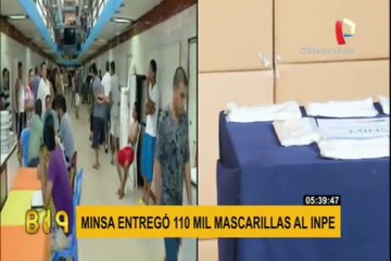 Minsa entregó 110 mil mascarillas comunitarias al INPE