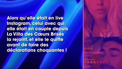 Cassandra LVDCB 5)  Elle quitte Théo en plein live et fait des révélations sur ses tromperies