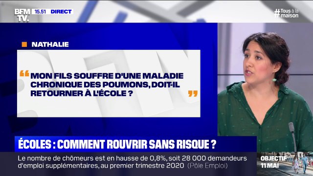 Mon fils a une maladie chronique des poumons, doit-il retourner à l'école? BFMTV répond à vos questions