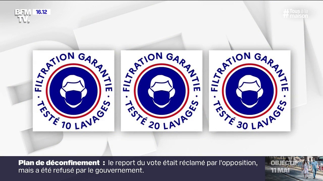 Ces trois logos vous assurent que les masques que vous achetez sont bien homologués