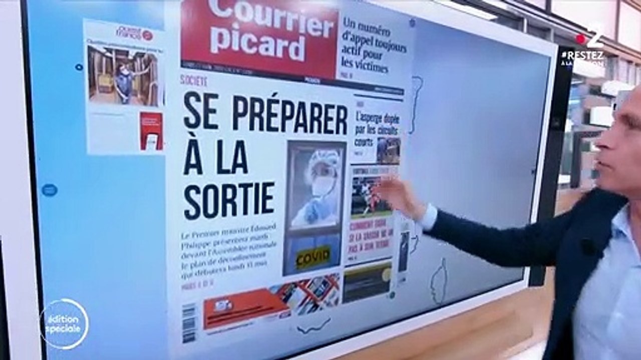 Kiosque à journaux : la presse régionale s'intéresse au plan de déconfinement