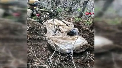Hakkari'de PKK'ya ait silah ve mühimmat ele geçirildi