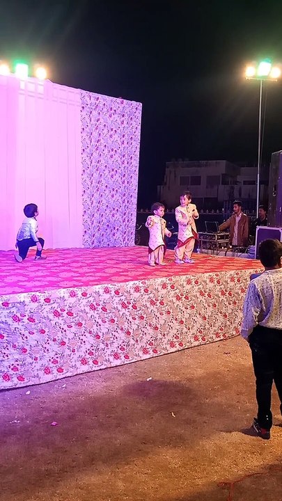 Cute children dancing