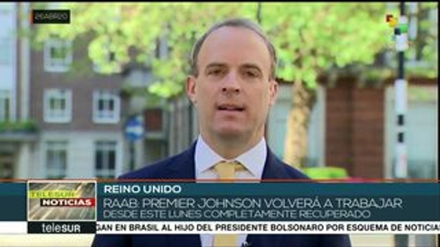 Confirma ministro Dominic Raab que Boris Johnson regresa al trabajo