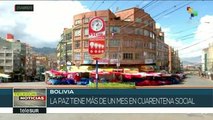 Bolivianos de La Paz cumplen un mes de cuarentena