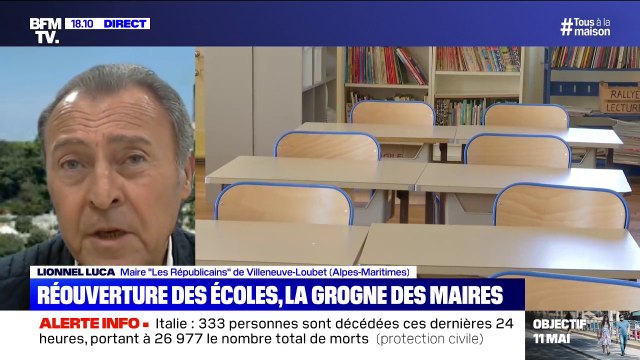 Lionnel Luca (LR) sur la réouverture des écoles: Les maires seront les seuls responsables
