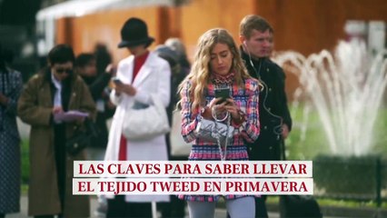 Las claves para saber llevar el tejido tweed en primavera