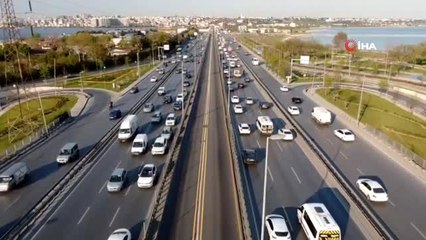 İstanbul'da uzun bir aranın ardından trafik yoğunluğu oluştu
