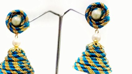 How To Make jute jewellery at home | Jute earrings | earrings making ideas | #Preeticreationsdda