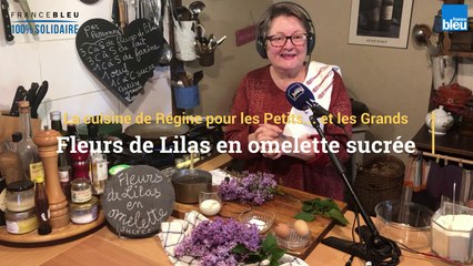Recette de fleurs de lilas en omelette sucrée de Régine
