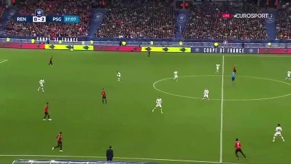 27/04/19 : SRFC-PSG (2-2) : Niang tire sur le poteau (37')