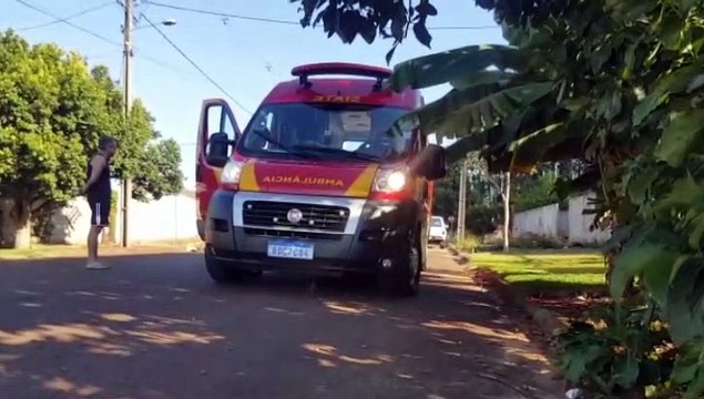 Idosa é socorrida após sofrer queda em residência no XIV de Novembro