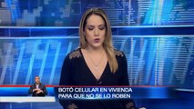 Joven bota su celular a casa desconocida para que no se lo roben