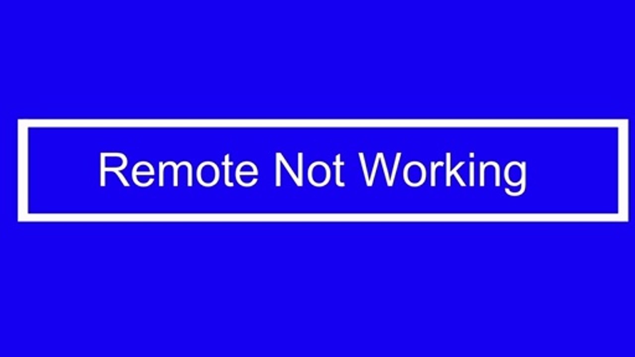 AC Remote Not Working