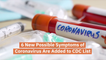 CDC Lists New Covid-19 Symptoms