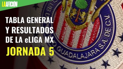 Tabla general y resultados de la eLiga MX tras la jornada 5