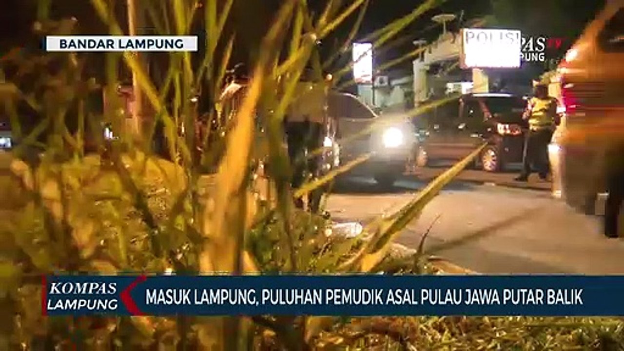 Masuk Lampung Puluhan Pemudik Asal Pulau Jawa Putar Balik