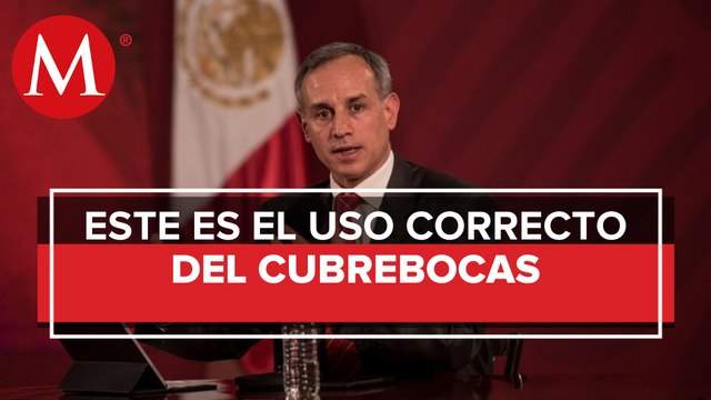 Hasta el 50% usa mal el cubrebocas; López-Gatell llama a no descuidar otras medidas