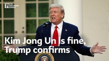 Kim Jong Un is fine, Trump confirms