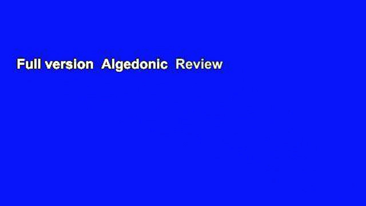 Full version  Algedonic  Review