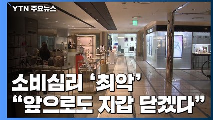 소비심리, 금융위기 후 최악..."앞으로도 지갑 닫겠다" / YTN