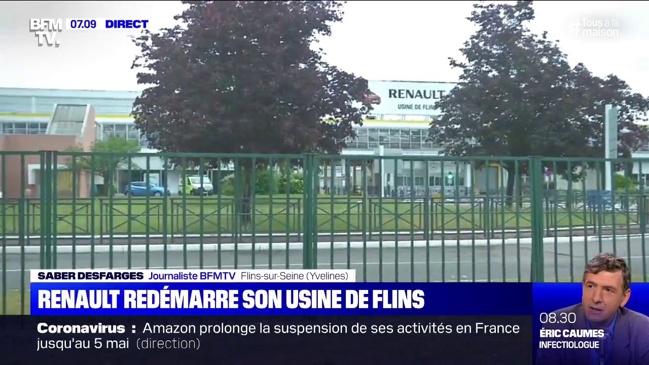 Renault redémarre une partie de son usine de Flins, près de Paris