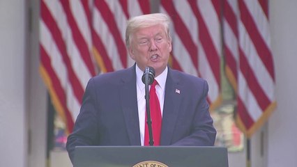 Trump returns to the podium after two-day hiatus