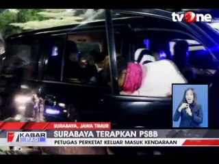 Surabaya Raya Mulai PSBB, Polisi Periksa Lokasi Check Point