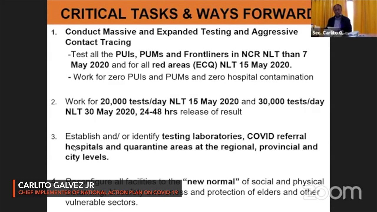 Gov't aims to test all suspected cases, frontliners in high-risk areas by May 15