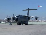 ABD'ye yardım götüren uçak havalandı