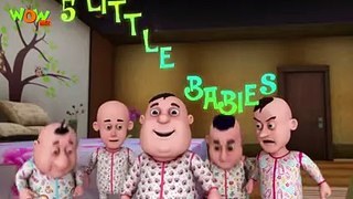 5 Little Babies - 3D animated kids songs - Hindi Songs for Children - Motu Patlu -