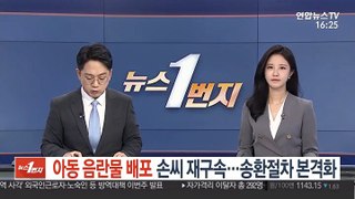 '아동 음란물 배포' 손씨…美 송환절차 본격화