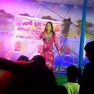 ओठलाली चाट 10 रूपया ।। Bhojpuri song aarkestra dance Rampur Jehanabad makhdumpur Bihar