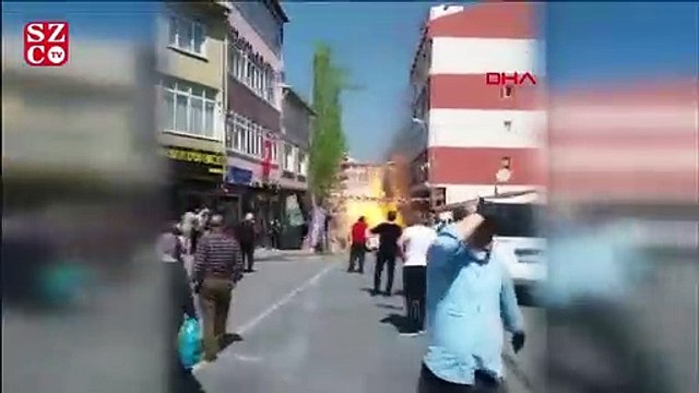 Beylikdüzü doğalgaz borusunda yangın