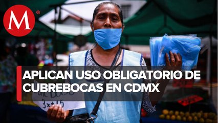 Download Video: En CdMx es obligatorio el uso de cubrebocas para salir a la calle