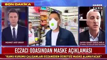 Eczacılar Odası Başkanı Sarıalioğlu'ndan maske açıklaması