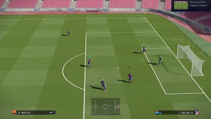 PES 2018 goal on Iniesta