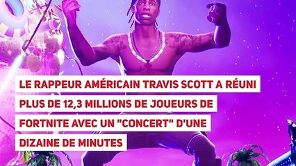 Le Rappeur Américain Travis Scott A Réuni Plus De 12,3 Millions De Joueurs De Fortnite Avec Un "Concert" D'une Dizaine De Minutes
