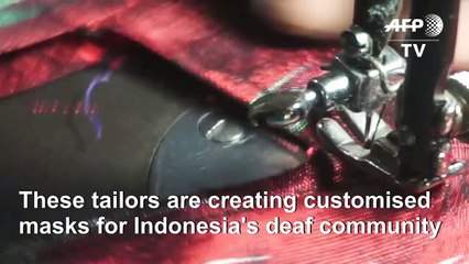See-through solution: deaf Indonesians turn to clear virus masks