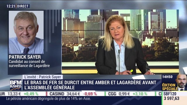 Patrick Sayer (Lagardère) : Le bras de fer se durcit entre Amber et Lagardère avant l'assemblée générale - 28/04
