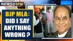 BJP MLA says boycott muslim vegetable sellers, asks 'Did I say anything wrong?' | Oneindia News