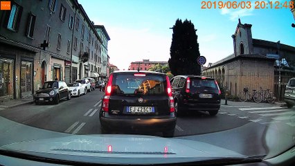 Mercedes Crashes Into Parked Car