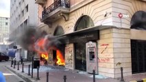 - Lübnan'da banka şubeleri ateşe verildi