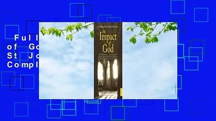 Full E-book  The Impact of God: Soundings from St John of the Cross Complete
